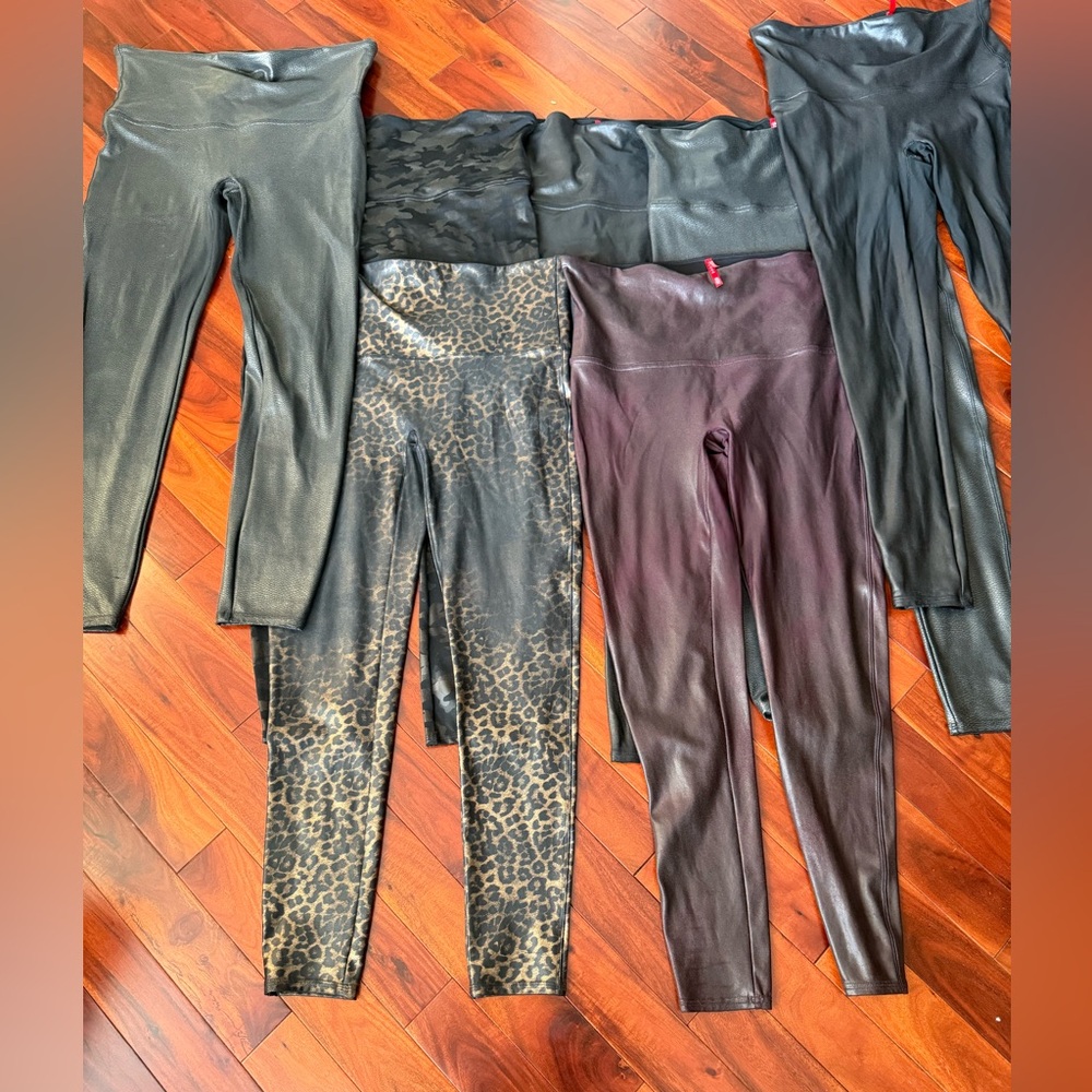 SPANX Faux Leather Leggings Size 1X